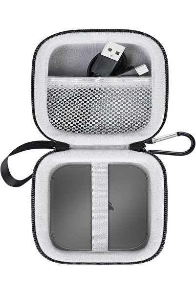 Lacdo Hard Drive Carrying Case for Corsair EX400U USB4 Portable SSD - Black+Gray