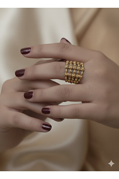 Makerlab 22 ayar Altın Kaplama Dorikalı Yüzük