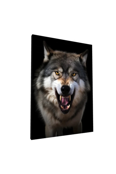 PozaTablou Portret realist al unui lup feroce - 70x100 cm