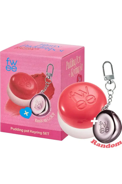 Fwee Lip and Cheek Blurry Pudding Pot + breloc Nuantator pentru buze CR03 BFF Roz 5 gr