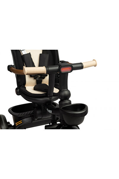 TOYZ by Caretero Toyz Saber Beige foldable, multifunctional children's tricycle with adjustable backrest and reclining position