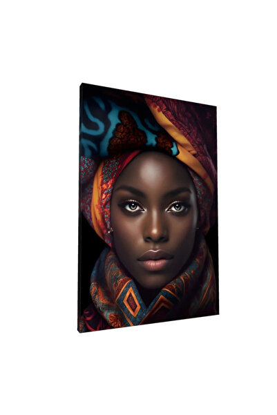 PozaTablou Pânză: Portret colorat al culturii africane (80x120 cm)