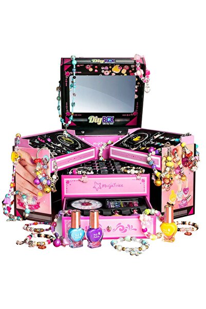 Timebox Set de bijuterii DIY pentru fete 4-6 ani, 520 buc. mărgele și pandant...