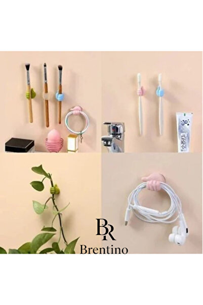 Brentino مجموعة حاملات الكابلات على شكل يد، للعناصر الخفيفة مثل الكابلات وحلق...