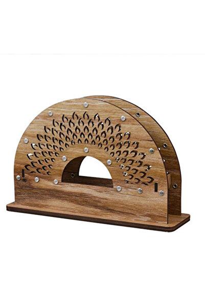 cermatech حامل مناديل خشبي منقوش