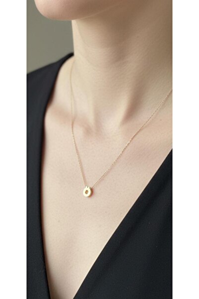 kuyumcu nurettin 1,50 gr (GRAM) Ö Harfi 3 Boyutlu Kolye Ucu ve Zincir 14 Ayar...