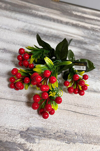 Trend KenT Yılbaşı Kokina Demeti A Kalite 5 Dallı Aranjmanlı Yapay Bitki 40 C...