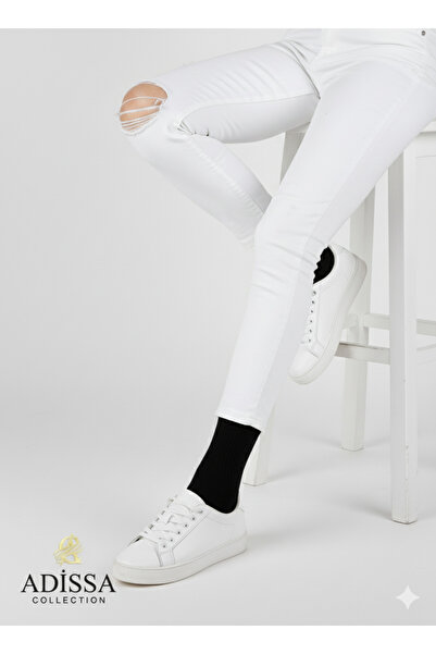 adissa collection Set of 3 Black College Socks |   65% Cotton, Washed and Scented, Basic Black Unisex Sports Socks, Black Color