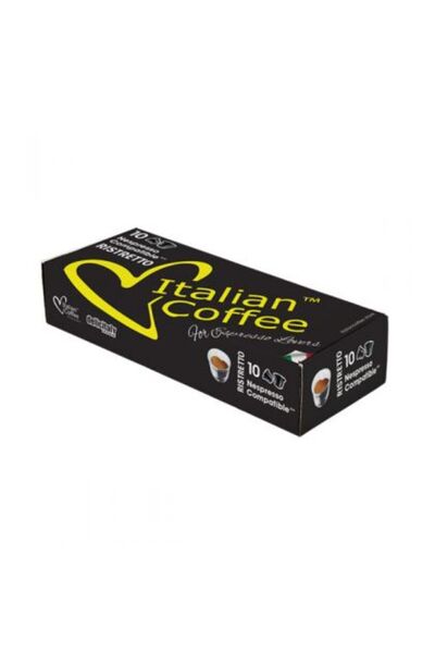 Italian Coffee , capsule cafea Ristretto, compatibil cu Nespresso, 10 capsule