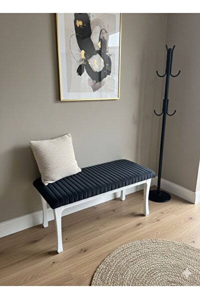 FERHAT DEKOR Lüks Kapitoneli Bench – Kadife Döşemeli Oturma Pufu (Farklı Renk...