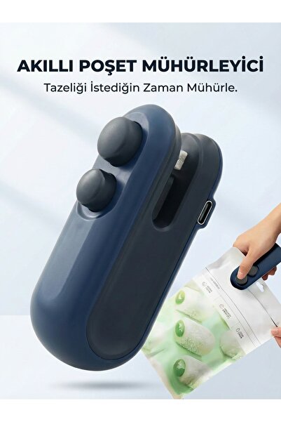 Kensa Mini Şarj Edilebilir Isı ile Sızdırmazlık Gıda Mühürleme Cihazı | Taşın...