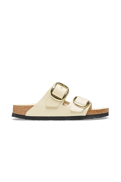 Birkenstock Arizona Big Buckle Nl High Shine Women's Slippers Beige