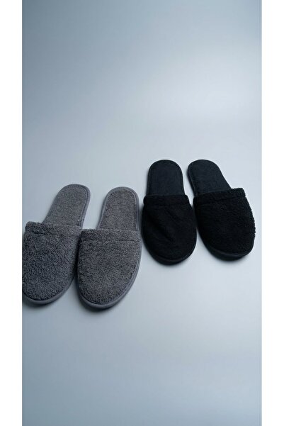 Minteks Pachet de 2 papuci de baie subțiri cu talpă Eva pentru acasă