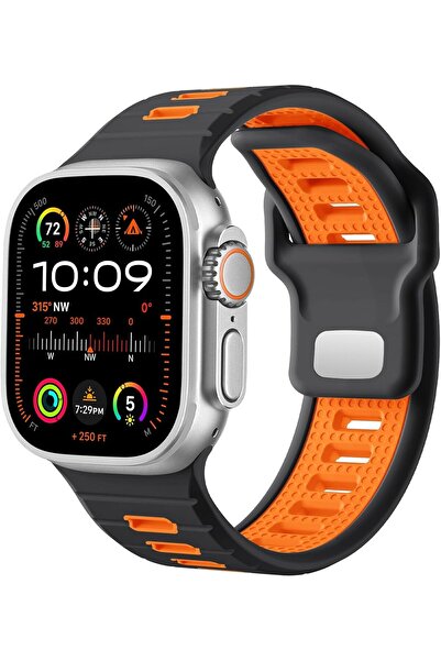 Upeak Sport Band Compatible with Apple Watch Ultra/49/45/44/42mm, 26mm Silicone Replacement Strap