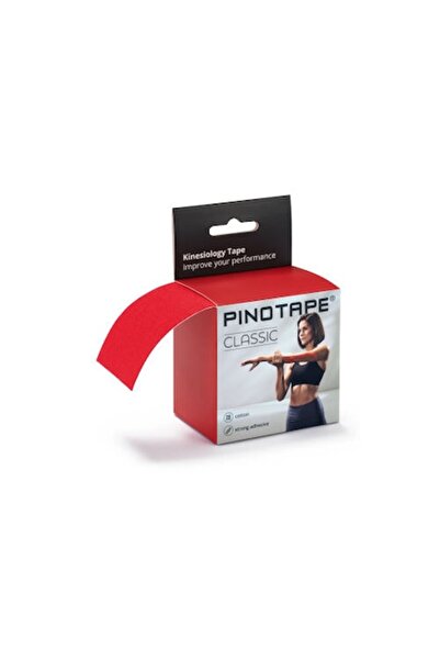 PINO Bandă Kinesio PINOTAPE® Classic din bumbac - Roșu