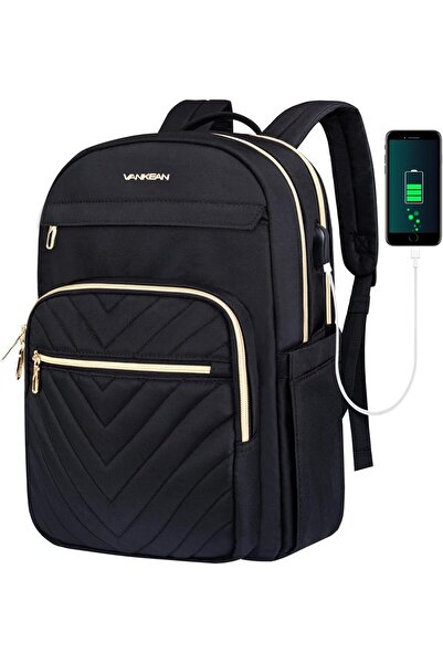 VANKEAN حقيبة ظهر للكمبيوتر المحمول مقاس 15.6 بوصة للنساء، حقيبة كمبيوتر محمو...