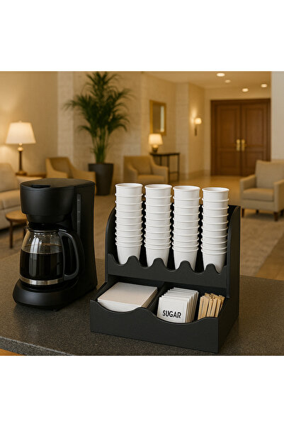 ESAENG Karton Bardaklık Kahve Düzenleyici Metal Organizer Stand