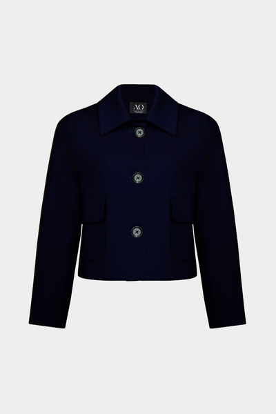 Açelya Okcu Premium Vento Lycra Pocket Detailed Short Woven Jacket