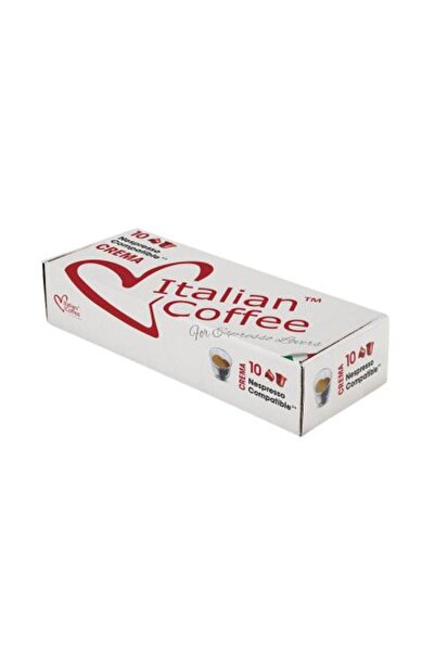 Italian Coffee , capsule cafea Crema, compatibilă cu Nespresso - 10 capsule