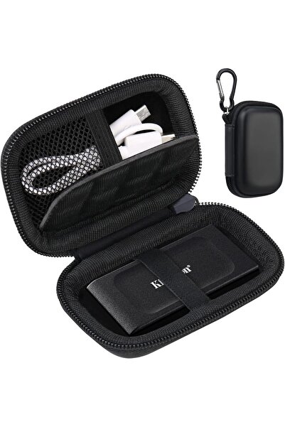 Lacdo Hard Carrying Case for Kingston XS1000R/XS2000/XS1000 SSD (Black)