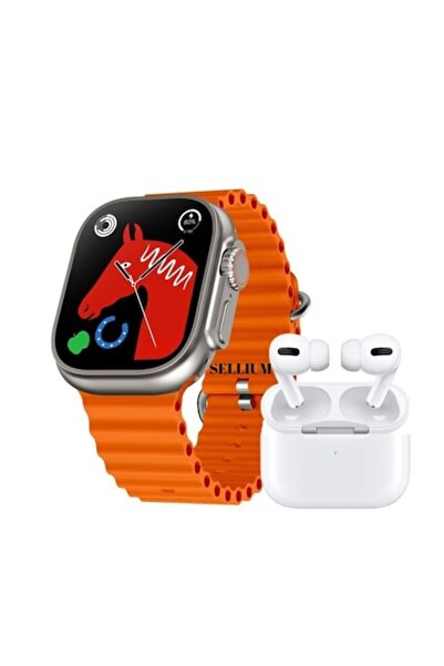 SELLIUM Ceas inteligent de 2,22 inch + căști wireless și curea suplimentară