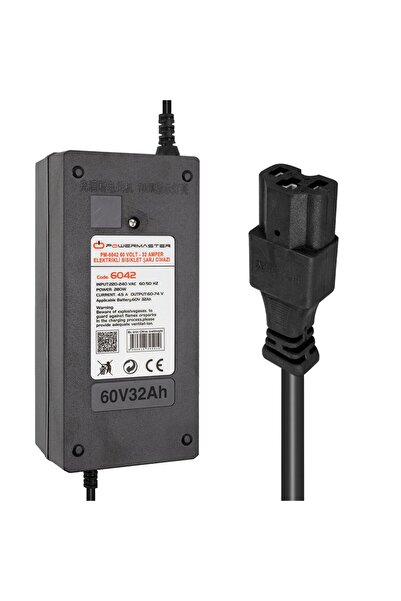 Powermaster PM-6042 60 Volt - 32 Amper Elektrikli Bisiklet Şarj Cihazı
