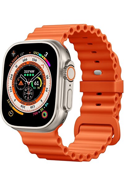 Upeak Ocean Band - Compatible with Apple Watch Ultra 2/Ultra & Series 49/45/44/42mm, Soft Silicone S