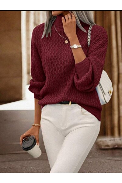 Wear Up Γυναικεία πλεκτή μπλούζα με μακρυμάνικο ζιβάγκο