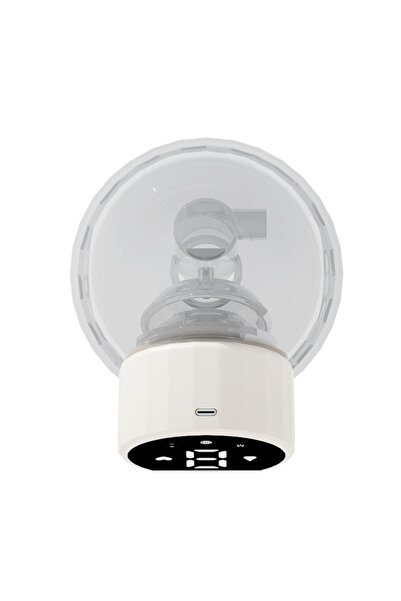 Blitz مضخة ثدي ذكية لاسلكية بيضاء تعمل بشكل هادئ، 5 أوضاع، شفط قوي قابل للتعديل