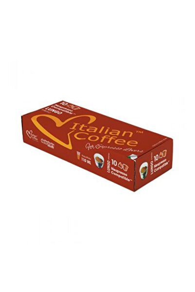 Italian Coffee ,Capsule cafea Lungo, compatibil cu Nespresso - 10 capsule