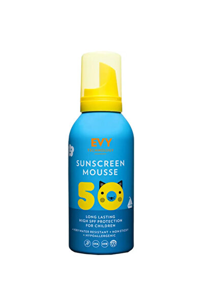 Evy Technology Sunscreen Mousse For Children Crema de fata si corp spuma cu SPF 50 Copii 150 ml