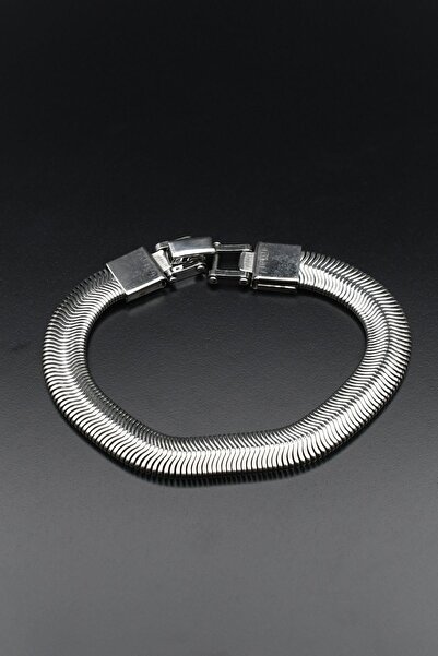 Prestige Stainless Steel Crushed Snake Skin Pattern Bracelet 10 mm 902470