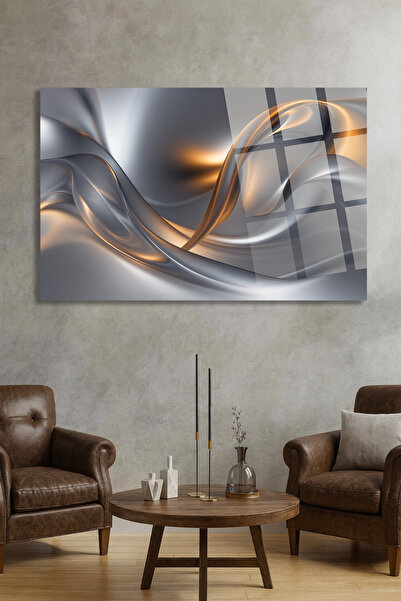 TAULART Flowy Metallic Wave Patterned Stylish Home Gift Table Ultra Vibrant L...