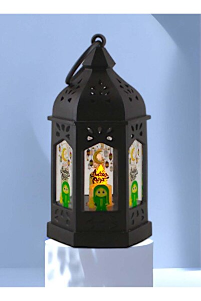 Toybox فانوس رمضان مضيء أسود