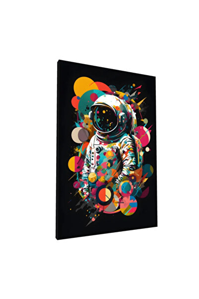 PozaTablou Pictură pe pânză: Astronaută într-o paletă abstractă colorată 70x1...