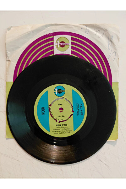 Plakperest Neco ‎– Onlar / Pam Pam - 1976 Türkiye Basım 45 lik Plak-2.el