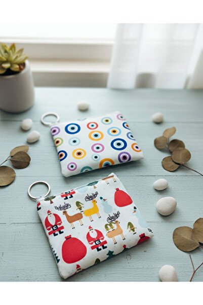 My Scialle 2 Pack Multi-Purpose Mini Bag Evil Eye Bead Christmas Themed