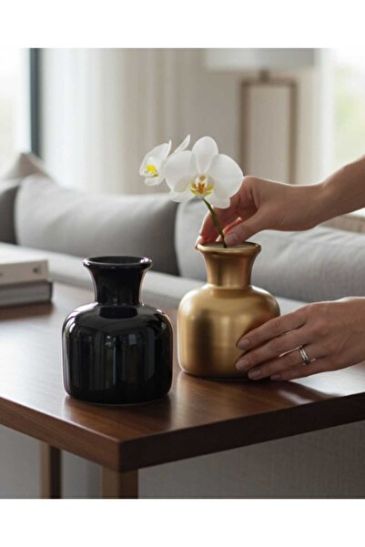 ariana sytle Vază ceramică de 14 cm, set de 2