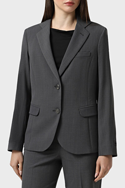 Emporio Armani Wool Blend Regular Fit Double-Breasted Lapel Blazer Jacket Coat Ew002137 Te15608 O800