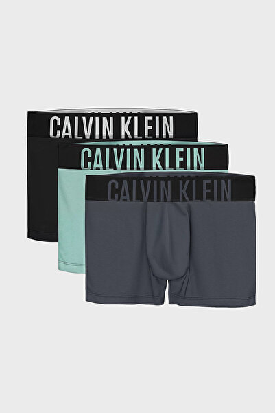 Calvin Klein Streç Pamuklu Logolu 3 Pack Boxer 000NB3608AZDB Erkek BOXER 000N...