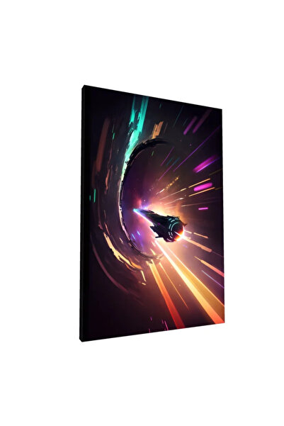 PozaTablou Pictură pe pânză — Nava spațială într-o călătorie cosmică (50x70 cm)