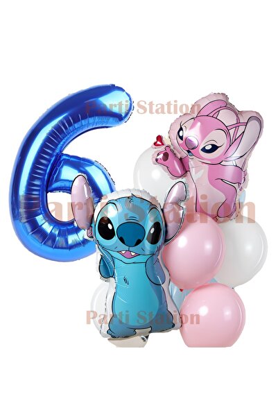 Parti Station Lilo Stitch and Angel Balloon Set 6 Year Old Birthday Party Bal...