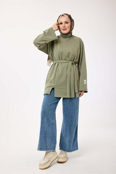 My City 6232 - Comfortable, Loose-Fitting 2 Thread Basic Women's Long Tunic
