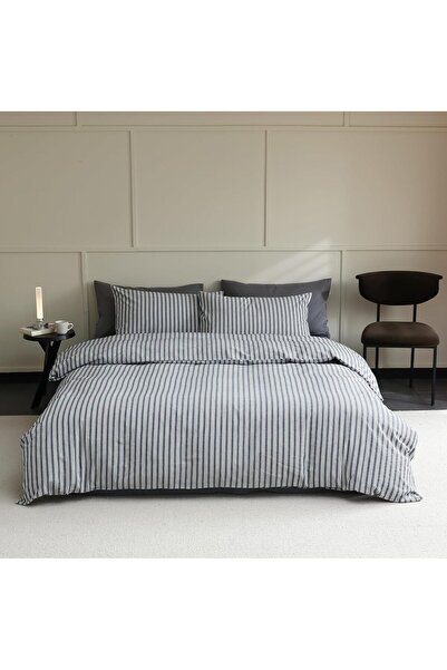 OPAQ Slate Line Double Sheet Elastic Bedding Set