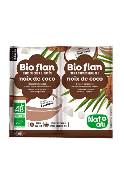 Natali 2 buc Budinca de cocos, bio, 2x 4g, Nat-ali