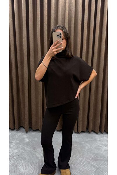 Maysa طقم تريكو DLV - بني