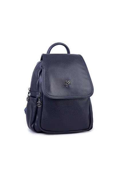 Nas Bag Women's Clamshell Backpack Navy Blue Lopez