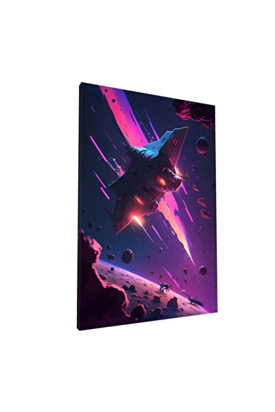 PozaTablou Tablou pe pânză: Nava spațială la viteza luminii (50x70 cm)