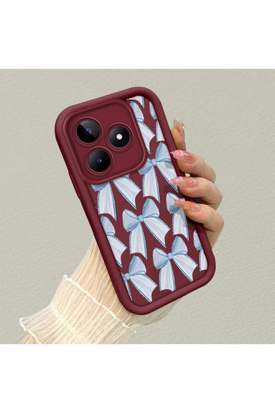 Hontinga حافظة هاتف من السيليكون الناعم مضادة للسقوط من Realme C51 متوافقة مع...