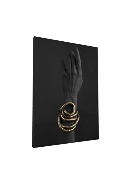 PozaTablou Tablou pe pânză: Bijuterii spiralate pe fundal monocrom 70x100 cm